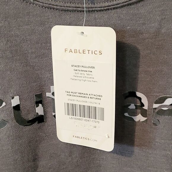 Fabletics sweatshirt NWT gray XXL - Picture 4 of 5